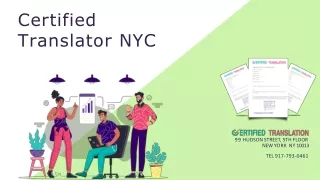 Certified Translator NYC