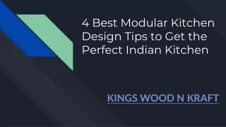 4 Best Modular Kitchen Design Tips to Get the Perfect Indian Kitchen