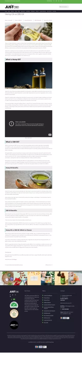 Hemp Oil vs CBD Oil