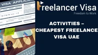 ACTIVITIES – CHEAPEST FREELANCE VISA UAE