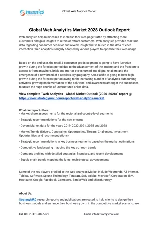 global web analytics market