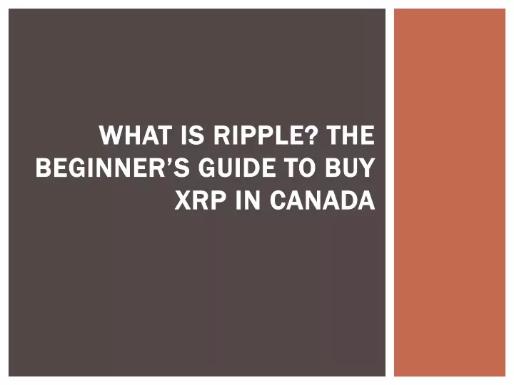 what is ripple the beginner s guide to buy xrp in canada