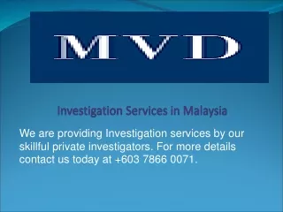 investigation services in malaysia