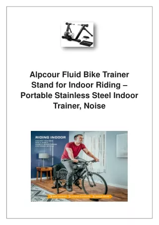 alpcour fluid bike trainer stand for indoor