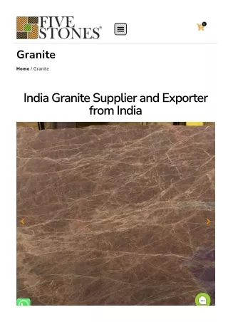 Supplier of Indian Granite in India | Best granite manufactures | Five Stones