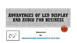 Advantages of LED Display and Audio for Business
