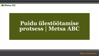 puidu lest tamise protsess metsa abc