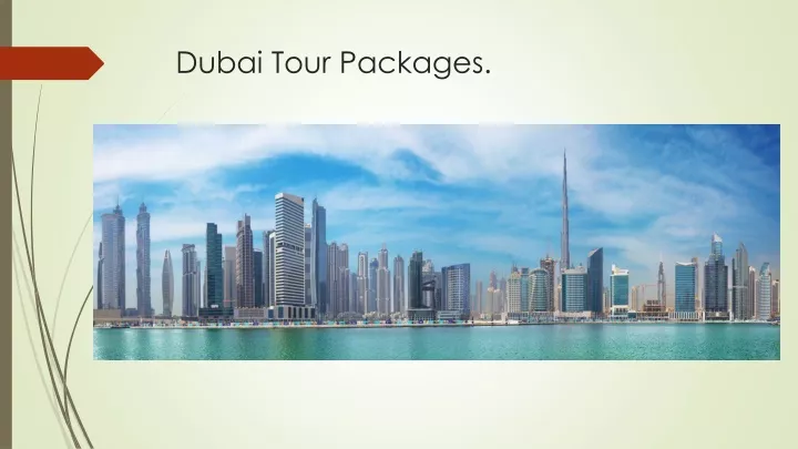 dubai tour packages