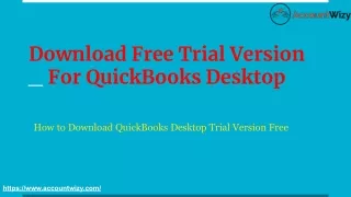 Download QuickBooks Desktop Free Trial