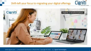 shift left your focus to migrating your digital