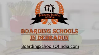 Best Boarding Schools in Dehradun | Boarding Schools of India