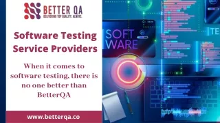 Software Testing Service Providers - BetterQA