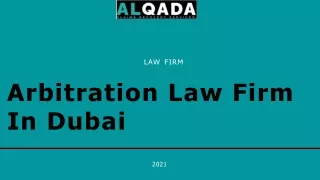 Arbitration Law Firm In Dubai | Top legal services in Dubai, UAE |