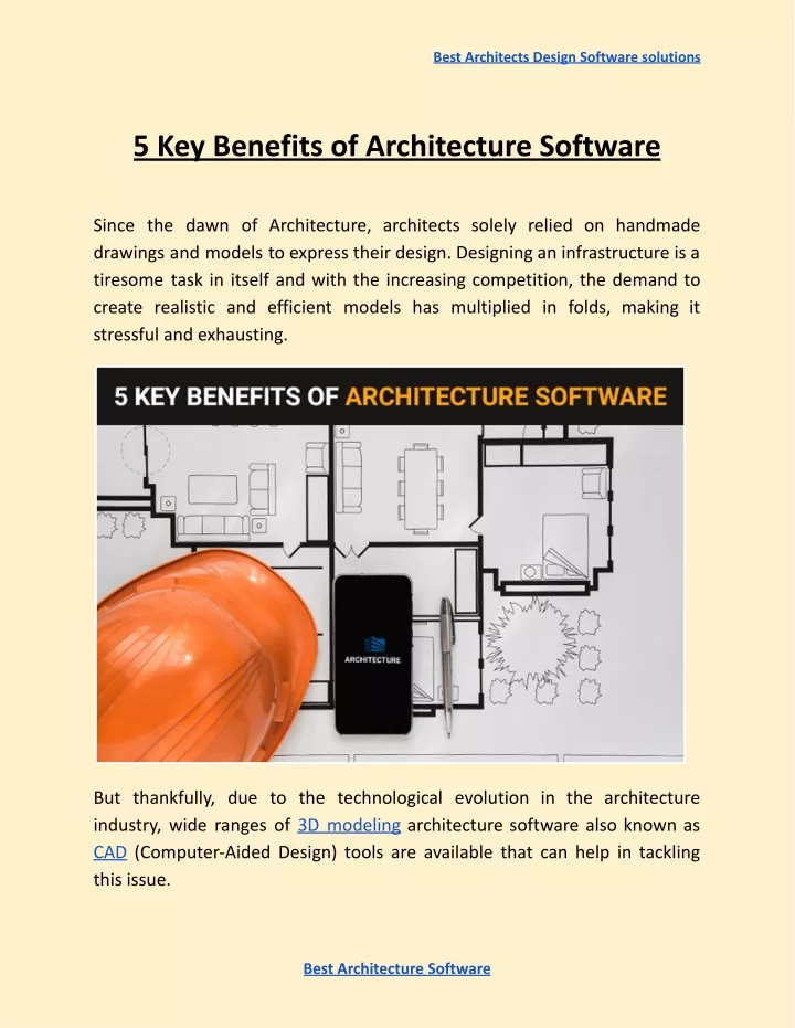 best architects design software solutions