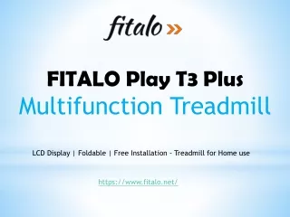 Treadmill for Home Fitalo Play T3 Plus Treadmill