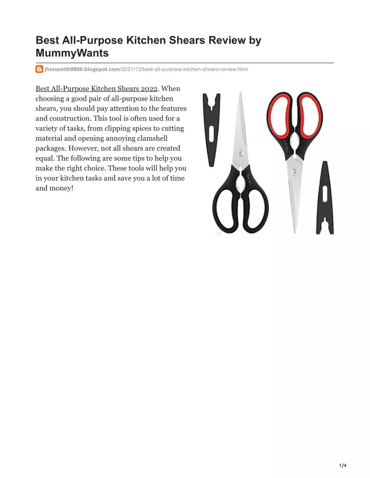 best all purpose kitchen shears review