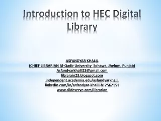 HEC Digital Library