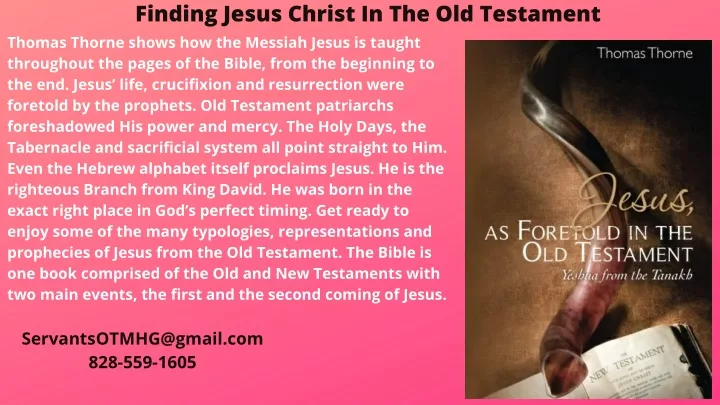 finding jesus christ in the old testament thomas