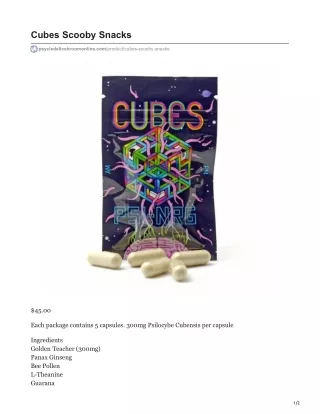cubes scooby snacks