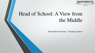 Head of School: A View from the Middle