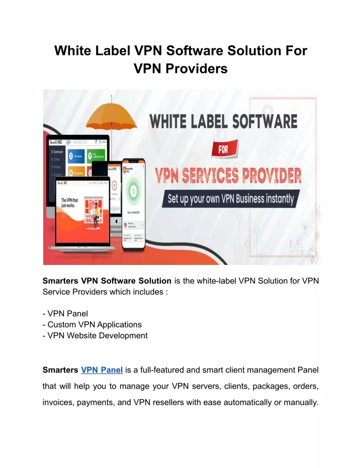 white label vpn software solution