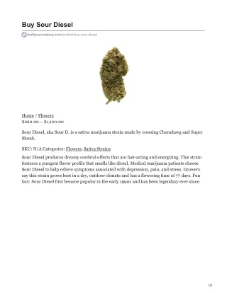 buy sour diesel