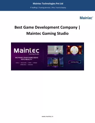 maintec technologies pvt ltd
