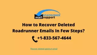 Recover a Deleted Mail in Spectrum