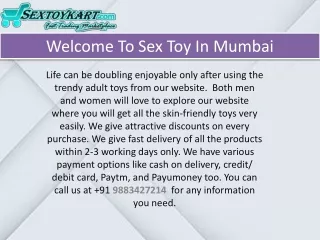 Welcome To Sex Toy In Mumbai - Sextoykart