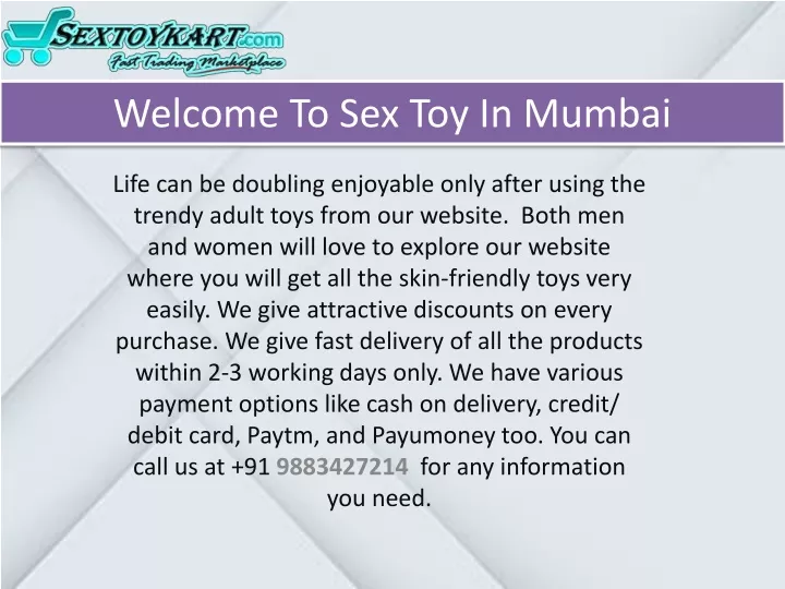 welcome to sex toy in mumbai