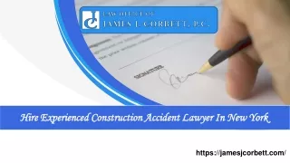 Hire Experienced Construction Accident Lawyer In New York