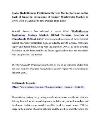 global radiotherapy positioning devices market