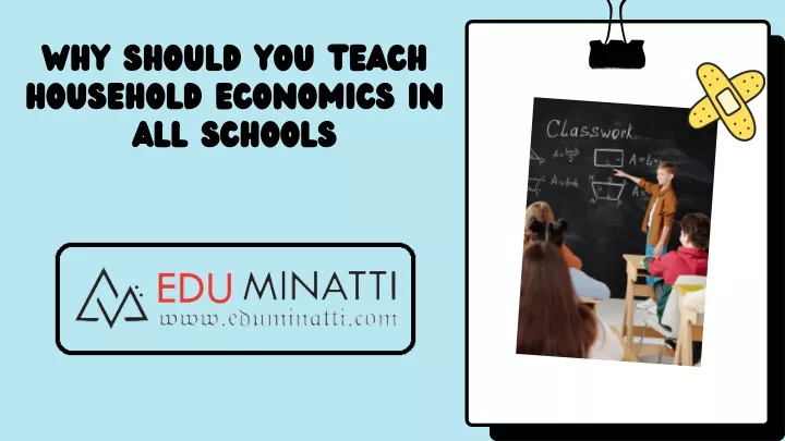 why should you teach household economics