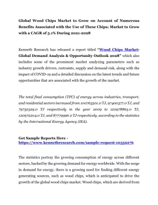 global wood chips market to grow on account