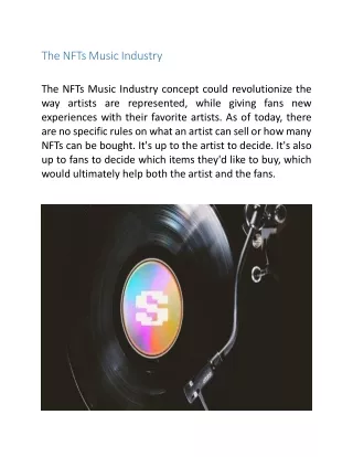 The NFTs Music Industry