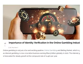 Identity Verification in Online Gambling Industry - IDmerit
