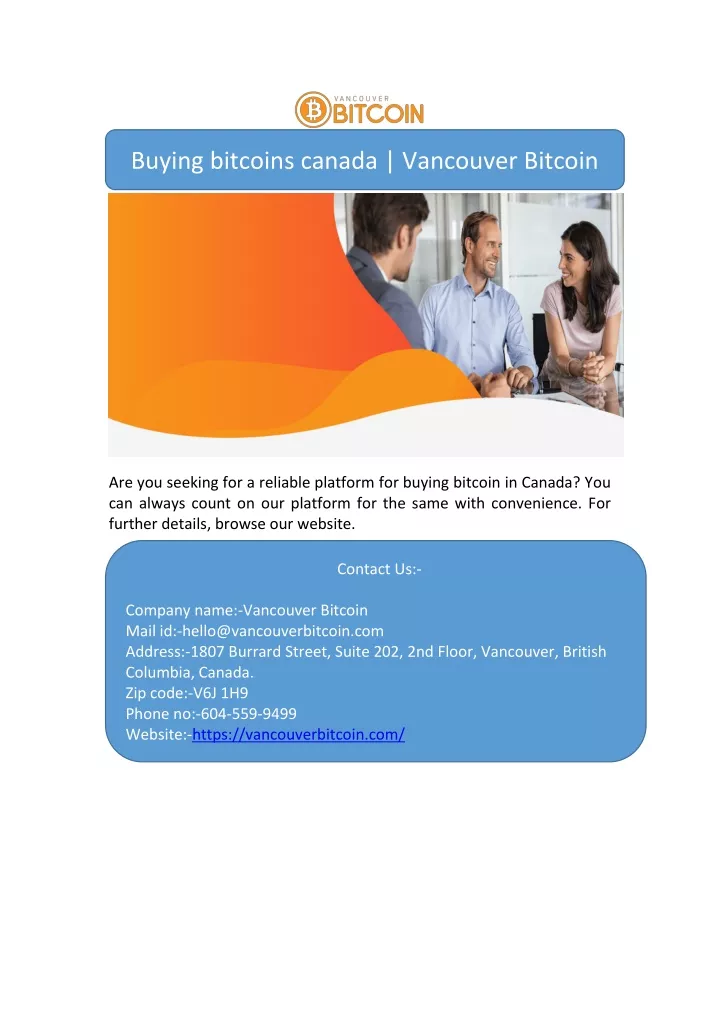 buying bitcoins canada vancouver bitcoin