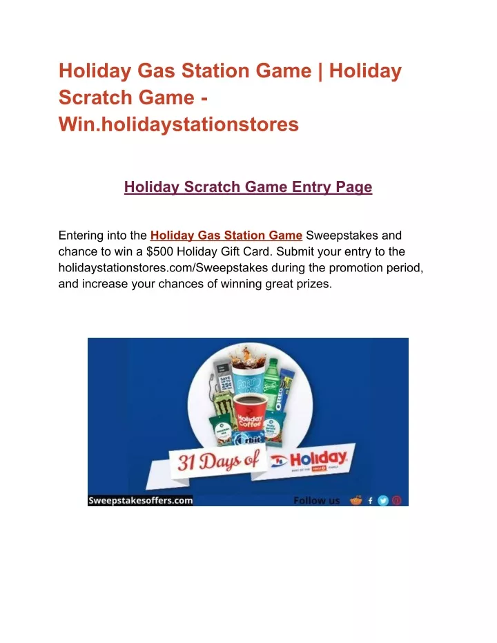 PPT Holiday Scratch Game PowerPoint Presentation, free download ID