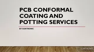 PCB Conformal Coating and Potting Services by Suntronic Inc.
