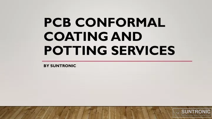 pcb conformal coating and potting services