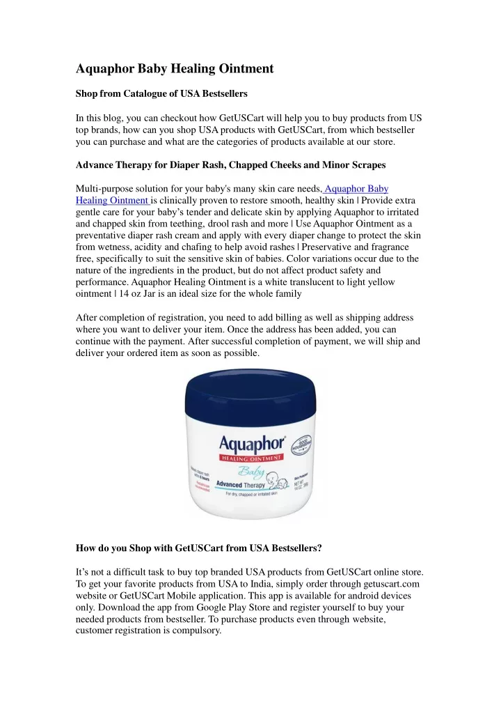 aquaphor baby healing ointment shop from