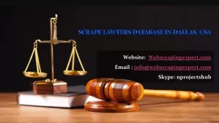 scrape lawyers database in dallas usa