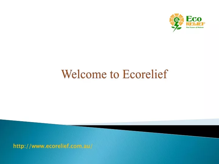 welcome to ecorelief