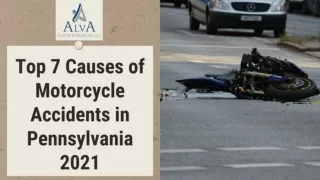 Top 7 Causes of Motorcycle Accidents in Pennsylvania 2021