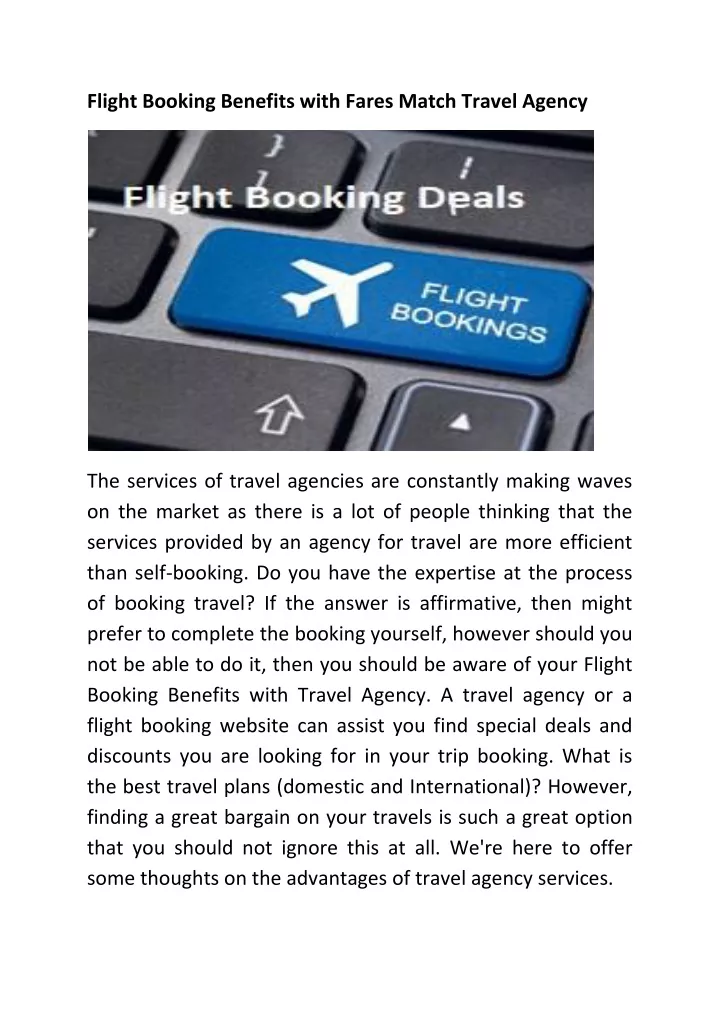 flight booking benefits with fares match travel