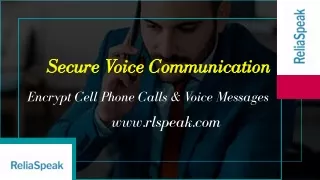 Secure Voice Communication
