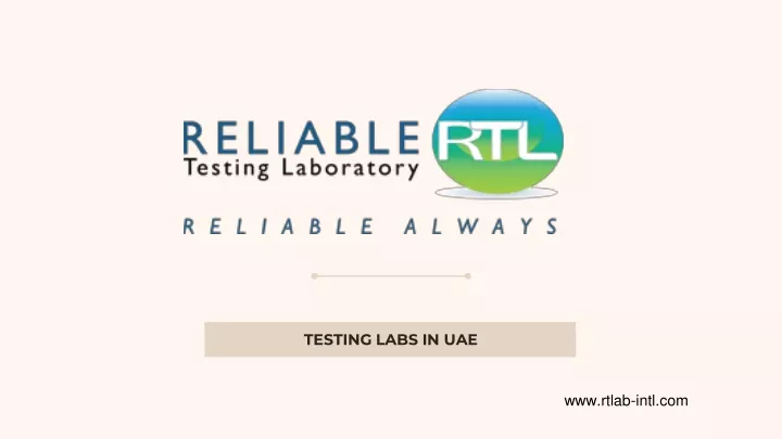 testing labs in uae