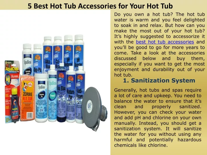 5 best hot tub accessories for your hot tub