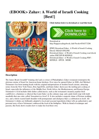 (EBOOK Zahav A World of Israeli Cooking [Best!]