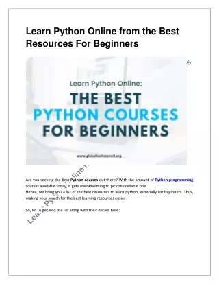 Learn Python Online_ Best Python Resources For Beginners